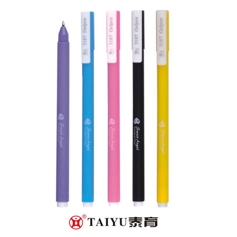 Studenten gebruiken rolbalpen met dop van een pen Costomized Color Roll Ball Pen 3187