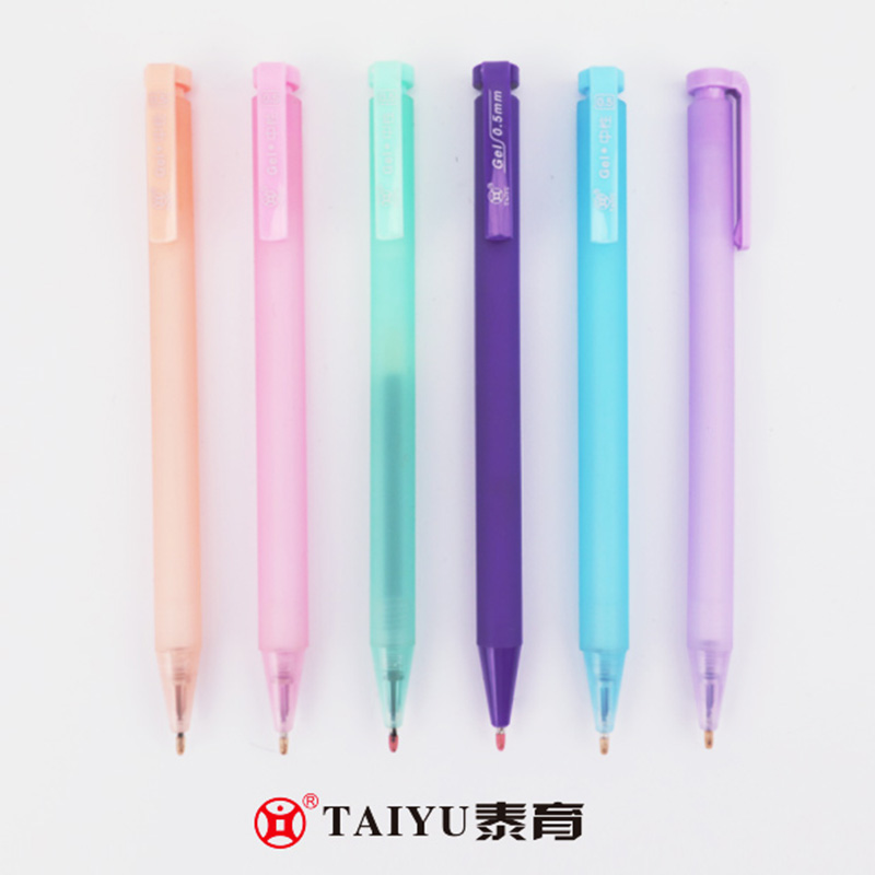 Studenten gebruiken de populaire nieuwe transparante matte Designgel-gelpen 3147A