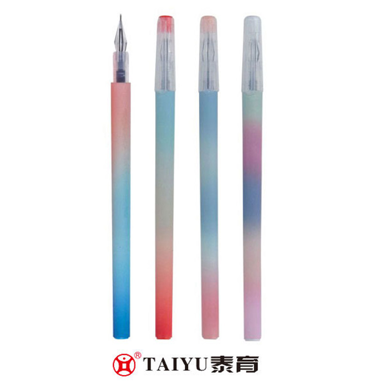Studenten gebruiken Roll Ball Pen met verloopkleurstijl Design Roll Ball Pen 3182