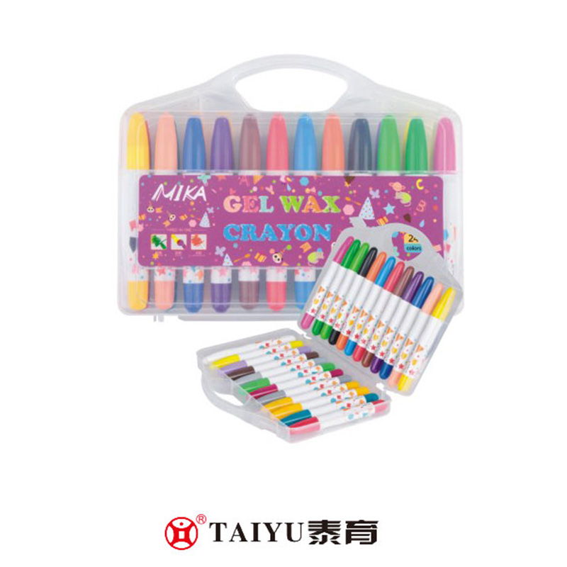 Studenten gebruiken Crayon 24 kleuren in PP Box Smooth Painting Crayon-XC 02